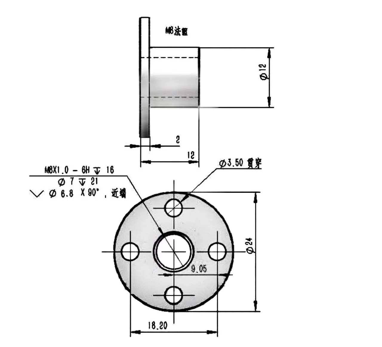 Stainless Steel Flange Nut 6MM/8MM High Temperature Resistant Lead Screw Bearing Seat Fixed Mechanical Transmission Components