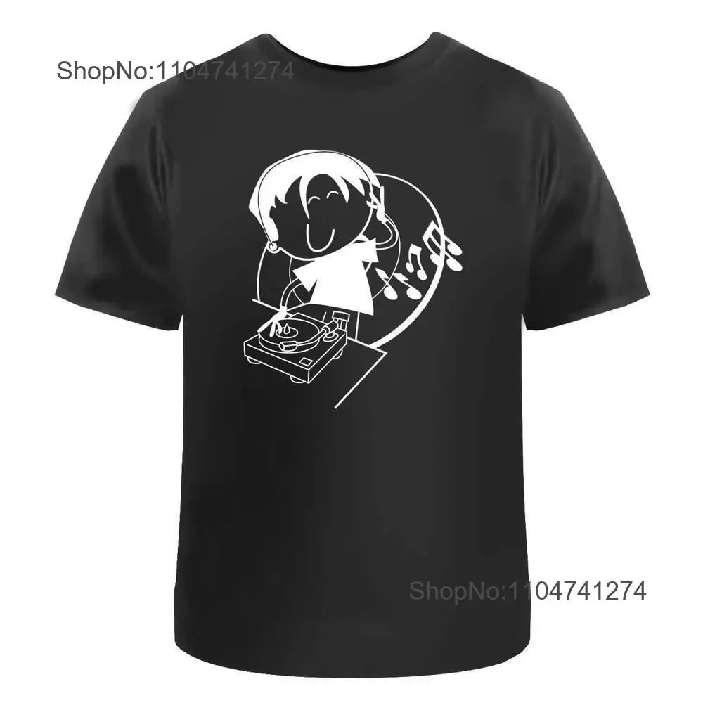 

'Happy DJ' Cotton T Shirt TA012722 vintage Washed Top For Everyday Wear Slightly Stylish Breathable designer clothes graphic