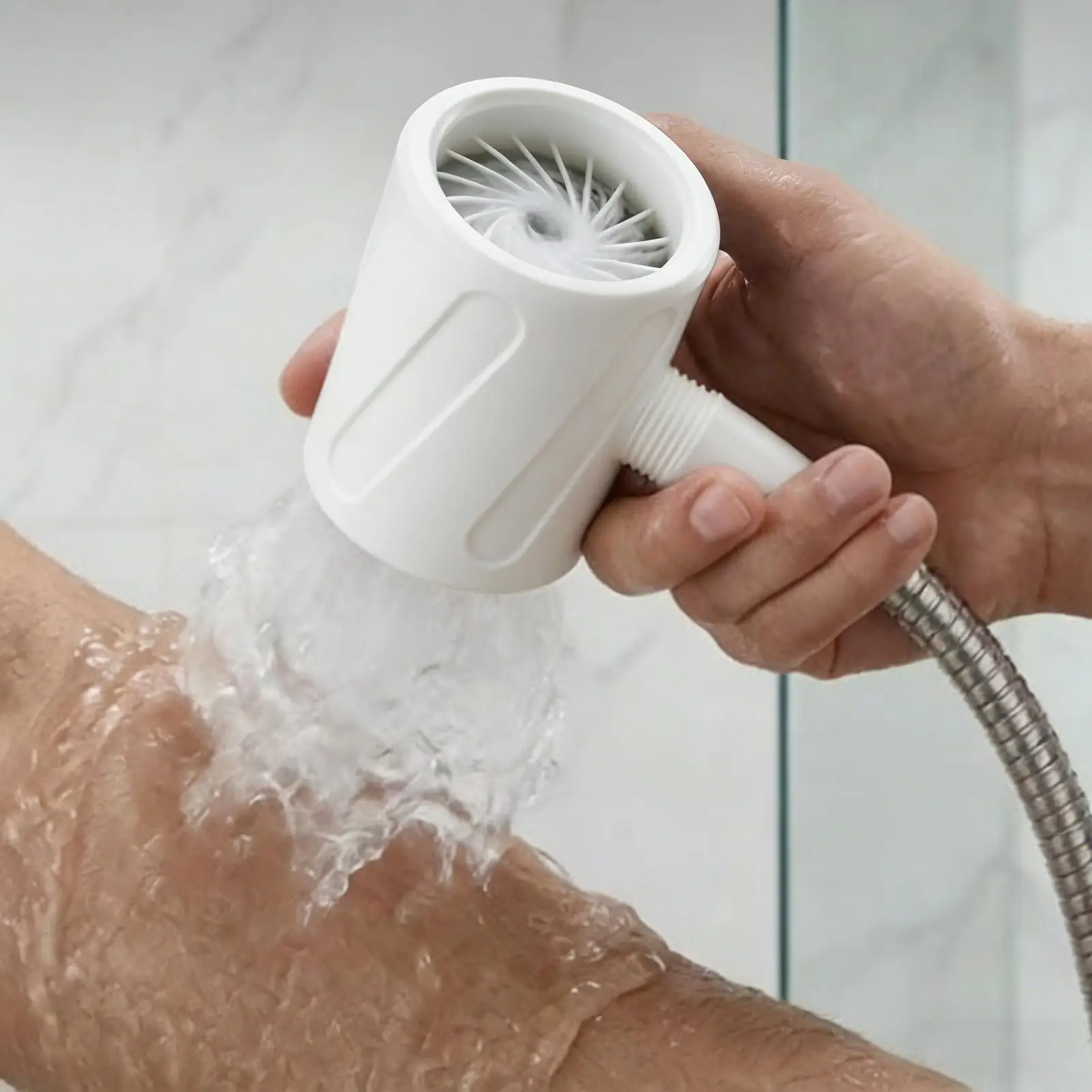 Massage Shower Head Portable Universal Anti Clog Precision Threading Women Massaging Shower Head Handheld for Home Hotel Rental