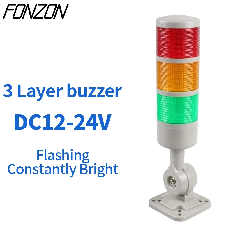 Led Signaaltoren Stack Lights CNC Machine DC12-24V AC220V Stabiel Knipperlicht Industriële Signaal Waarschuwingslichten Zoemer