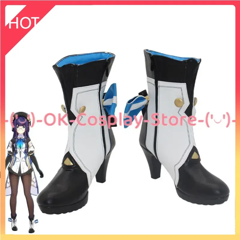 

Game Honkai: Star Rail Pelageya Cosplay Shoes Halloween Carnival Boots PU Shoes Пелагея Сергеевна Cosplay Props Custom Made