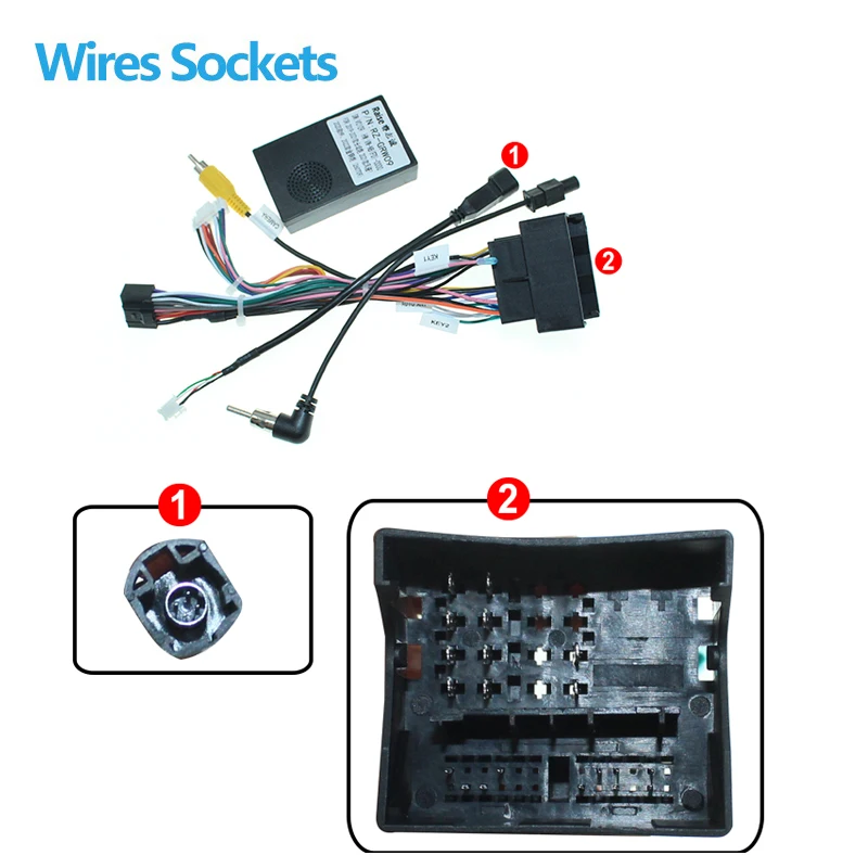 android Car radio Plug Power Cable Adapter Canbus Box Decoder For Great Wall HAVAL H6 H9 F720 2019 2021 16 pin Wiring Harness