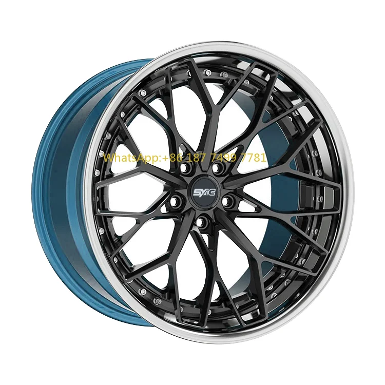 

SYAC 3-piece Colorful Customization Aluminium Alloy Wheels for Retrofit/upgrade 18-22 Inch Multiple Spoke Rims