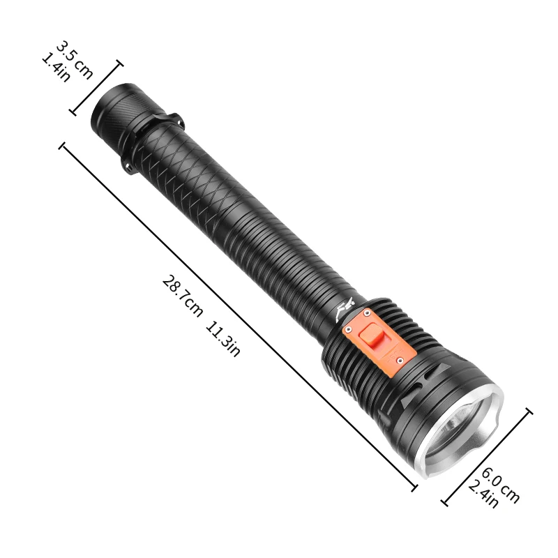 15600MaH IPX8 Waterproof Professional diving flashlight 3*XHP70 Lamp Beads Underwater 1000M Torch 10000LM Dive Light use 26650