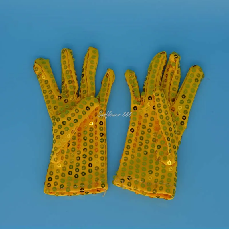 10 Paar Pailletten-Handgelenk-Handschuhe für Jungen und Mädchen für Kinder, Bühnenshow, Partykleid, Tanz, Maskerade, Halloween