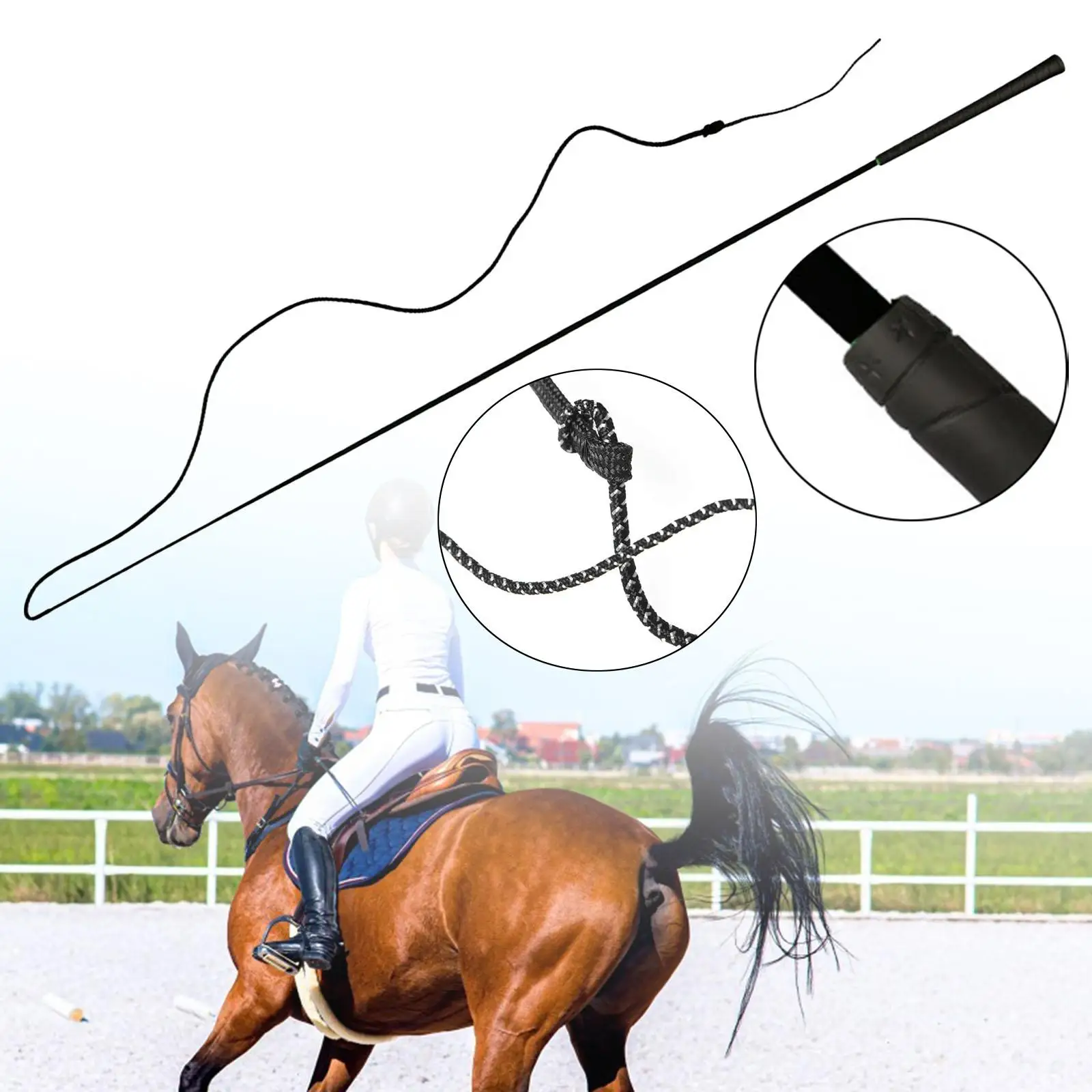 

Riding Crop Horse Whip Long Length Accessories Riding Horse Equipment Horse Training Whip Equestrian Riding Whip for Horse