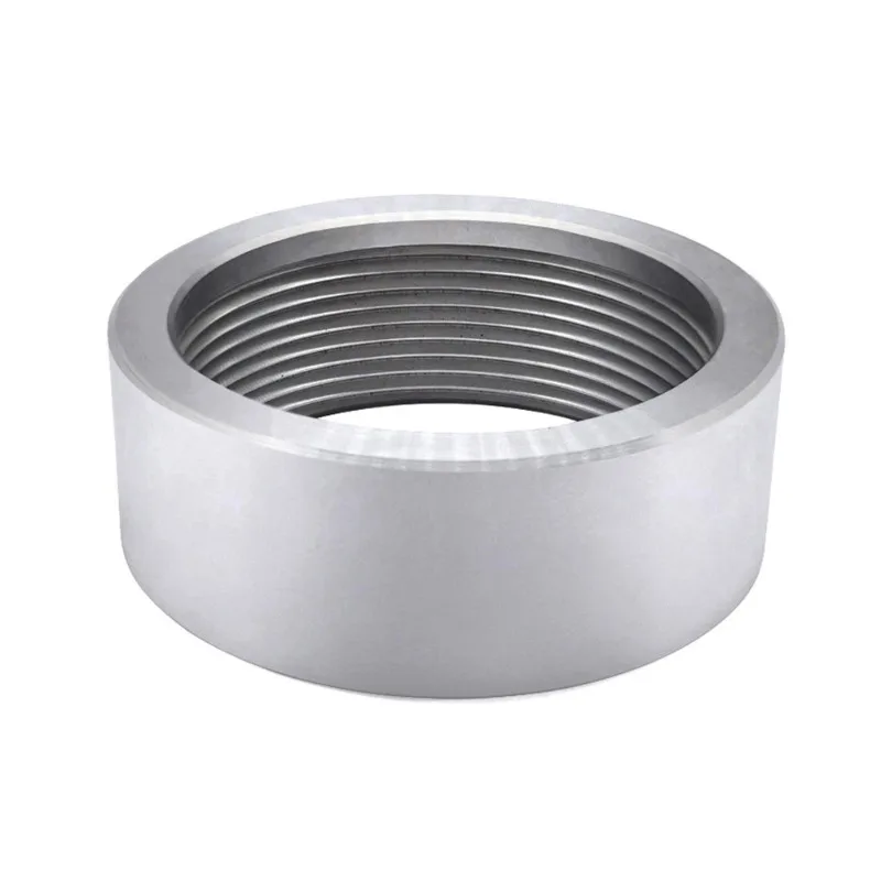 For Auto Parts 2 Inch NPT Thread Round Large Nut Universal Cylinder Welding YouTube Connector Aluminum 10 Pcs