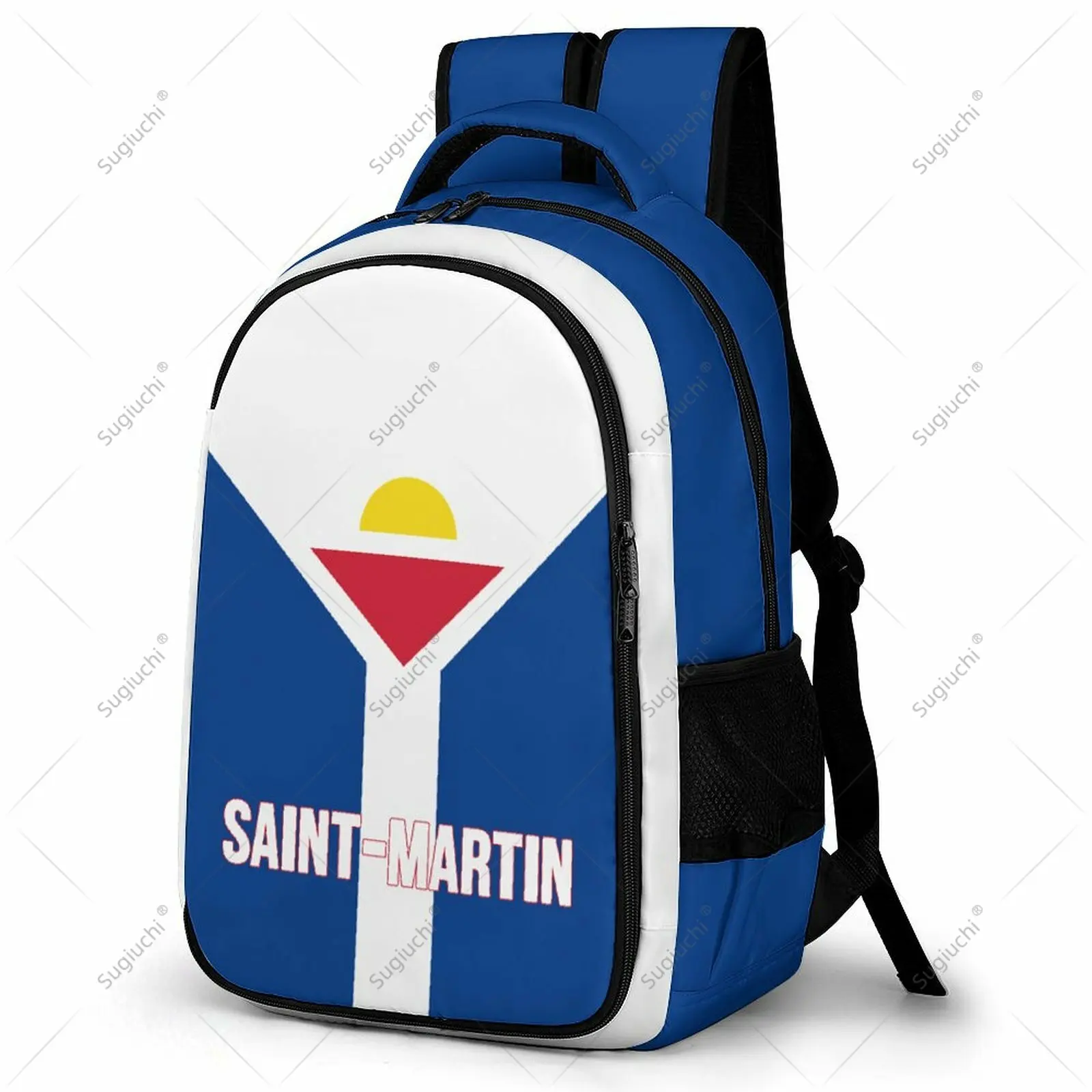

Backpack Saint Martin Flag Student Schoolbag Smart Business Travel Leisure Backpack Laptop Back Pack Office Work Bag