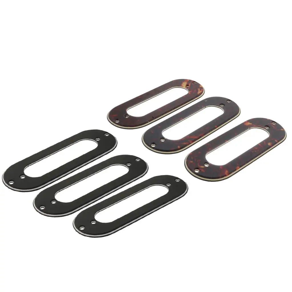 Pickup Frame Mounting Ring Set for Single Coil Electric Guitar Durable Plastic Accessory for Music Instruments