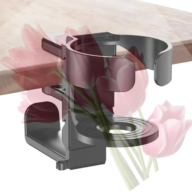 

❀❀❀Punch-free 2-in-1 Desktop Cup Holder And Headphone Stand