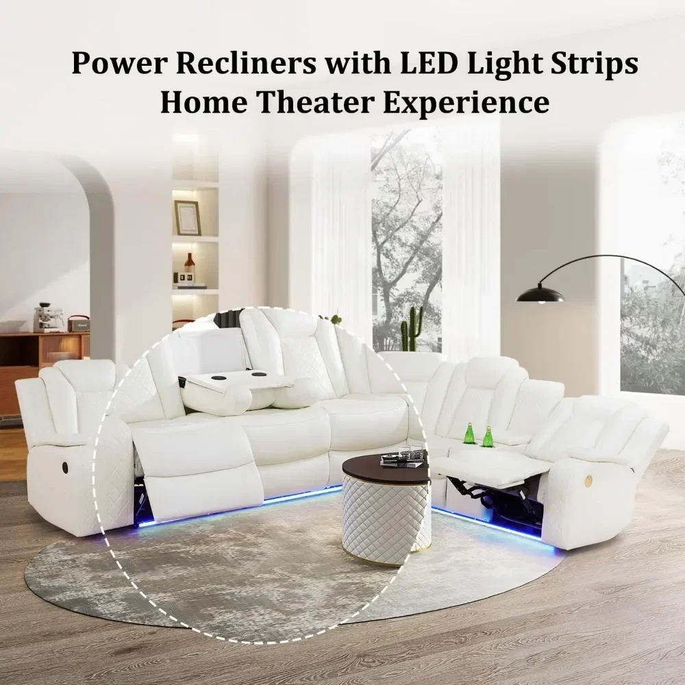 S8c1b38cbb2f44413a047665d643d3bf4w Power Reclining Sectional Sofa with USB Chargers and Storage Console