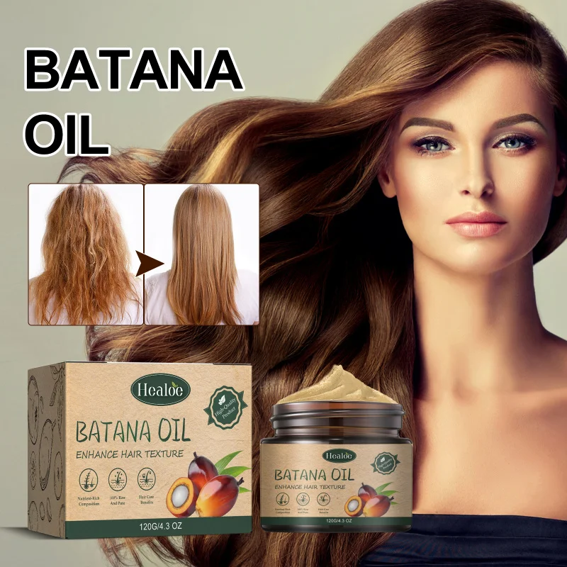 

Batana Hair Cream - Nourish Dry Hair, Repair Damage, Moisturize Scalp, Stimulate Hair Growth, Soften Hair, 120g