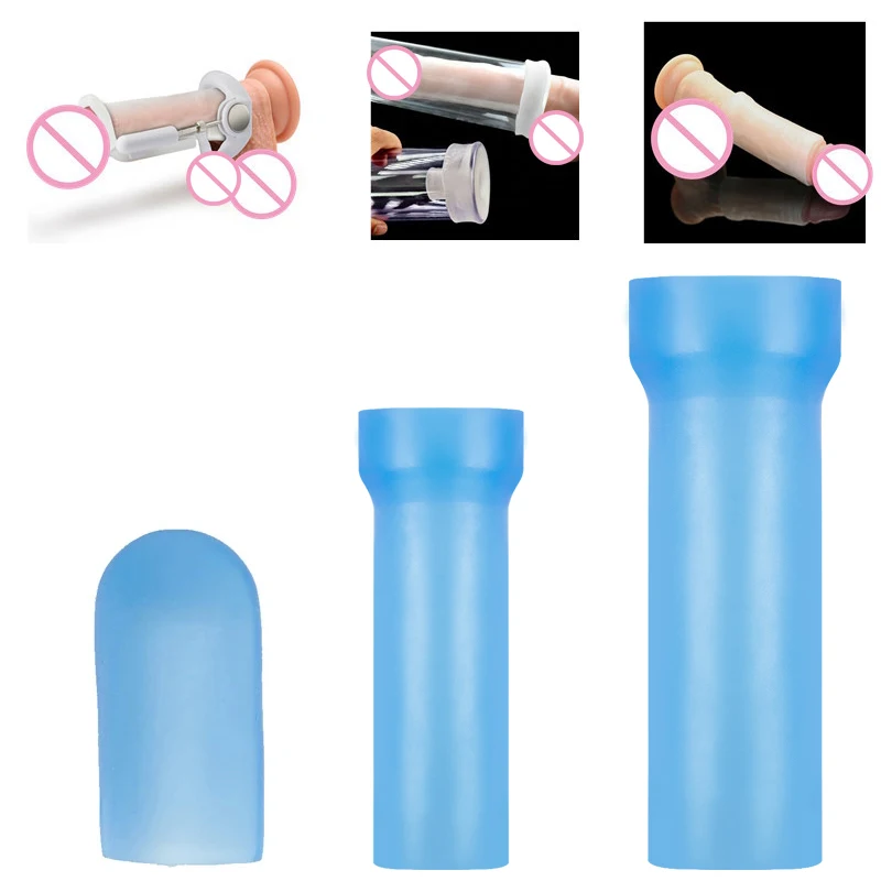 S/M/L Soft Silicone Penis Enlarger Sleeve Glans Protector Cap Reusable Penile Sleeve Delay Ejaculation Male Enhancer Gay Sex Toy