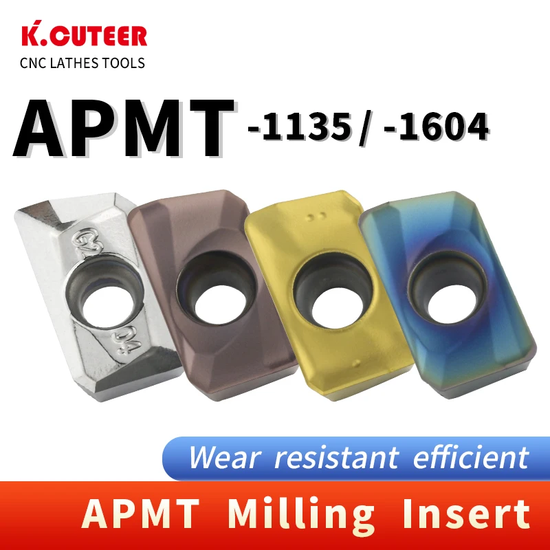 APMT1135 APMT1604 H01 KT1505 YZ6020 Draaigereedschap Hardmetalen wisselplaat APMT Gezichtsfrees Draaibank Frezen CNC Gereedschap Cutter Frezen CNC Gereedschap