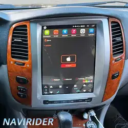 12.1inch Screen Android 14 Car Radio For Toyota Land Cruiser 100 LC100 2006 - 2011 Multimedia Player  GPS Navigation Carplay