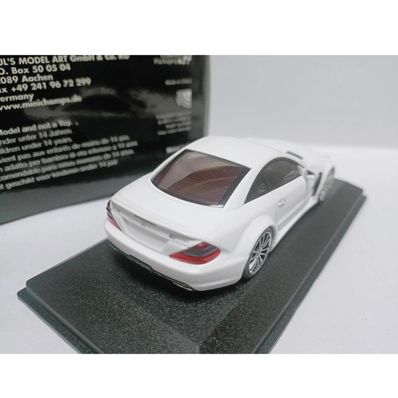 Minichamps 1/43 مقياس SL65 R230 AMG سبيكة محاكاة نموذج سيارة مجموعة ثابتة زينت هدايا العيد اللعب
