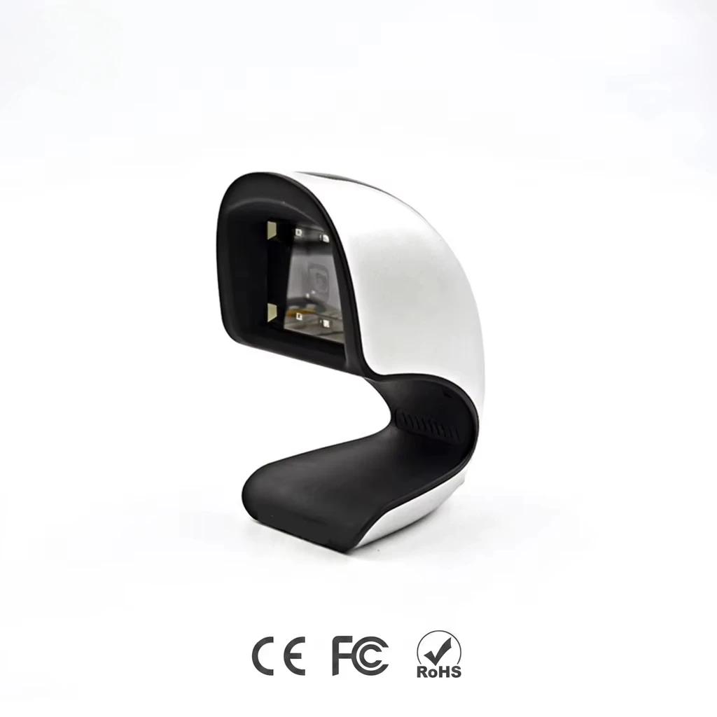 T98 Hot Sell 2D QR Code Desktop Scanning Platform Omnidirectional Auto-Sensing Barcode Reader Custom Logo