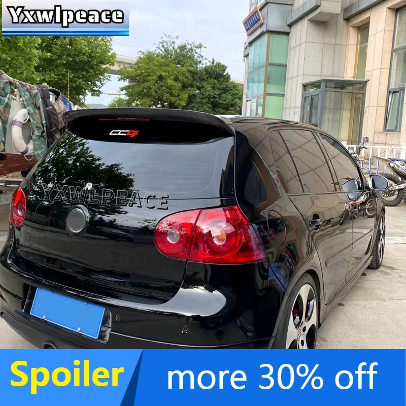 Carbon Fiber Rear Roof Spoiler for Volkswagen VW Golf 5 V MK5 R32 GTI 2006-2009 Car Rear Trunk Lip Wing