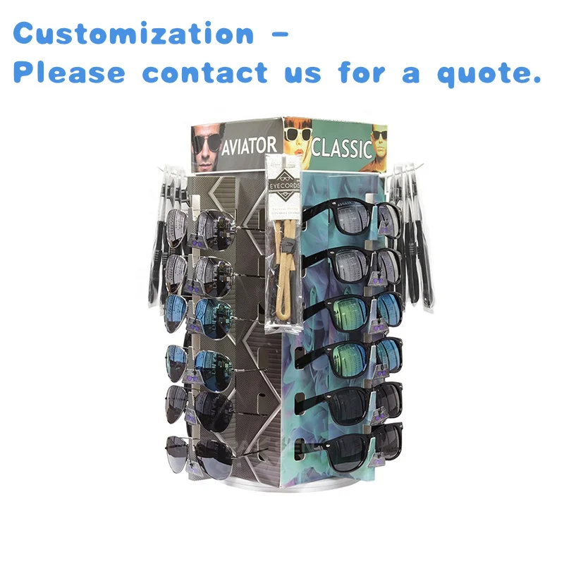 

custom.Custom Eyewear Pos Rotating Cardboard Counter Glasses Display Stand Sunglasses Cardboard Display