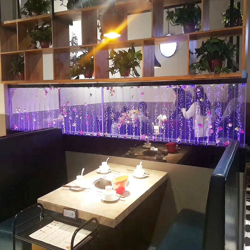 custom.Latest Design Glowing Wall Indoor Fountain Waterfall Design New Year Decoration Items Room Divider