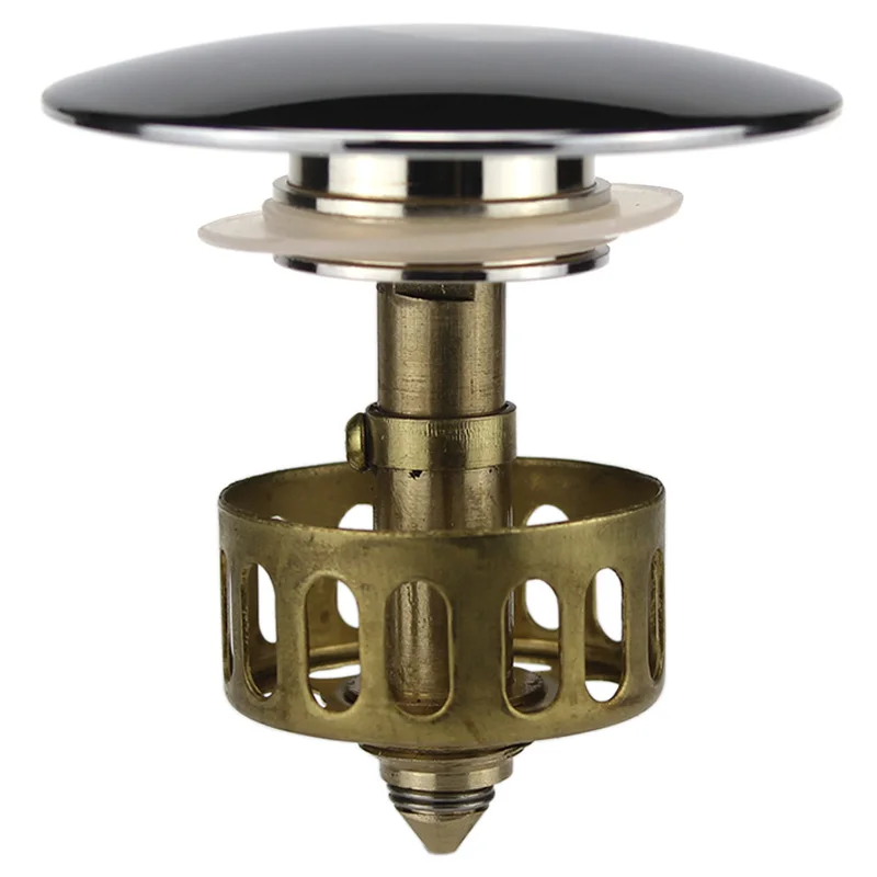 Replacement Bathtub Drain Parts Brass Spring Parts with Filter Screen Chrome Basin Pop up Corver Drain Accessories Parts