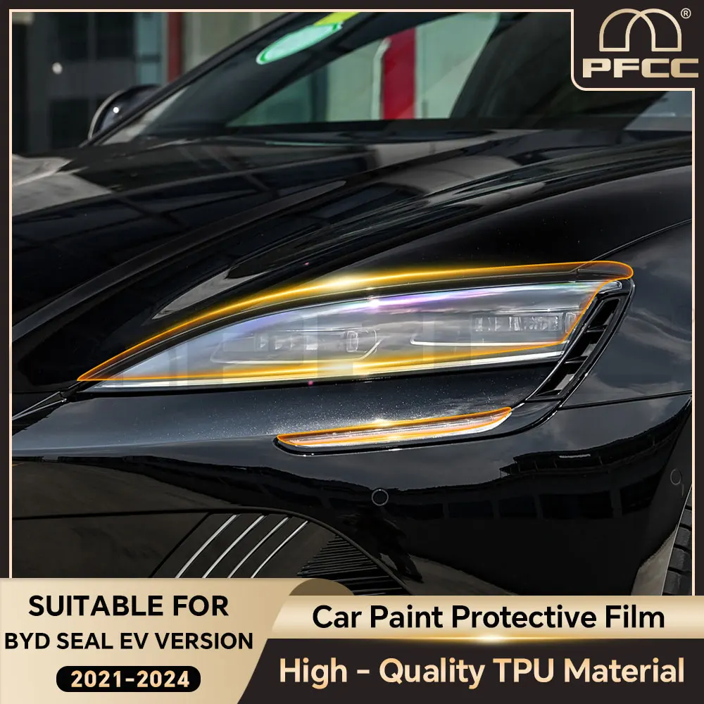 

For BYD Seal EV Version 2021 2022 2023 2024 Car Front Headlight Rear View Film TPU Paint Protection Film Anti-scratch Protective