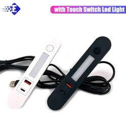 Hidden Multi-plug Embedded Hidden Power Socket 1 USB A And 1 Type-C With Night Light Bedside Table Mobile Phone Embedded Charger