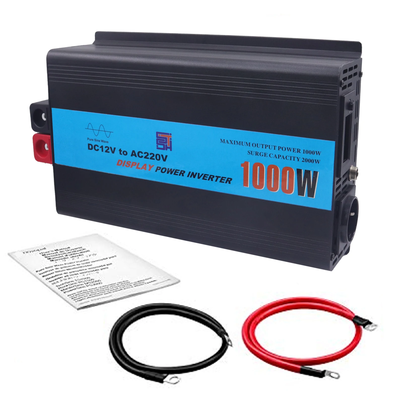 

1000W 1600W 2000W Generator Power Inverter 12v/24v/48v to 100/110/220v Pure Sine Wave Car Inverter 12v 220v