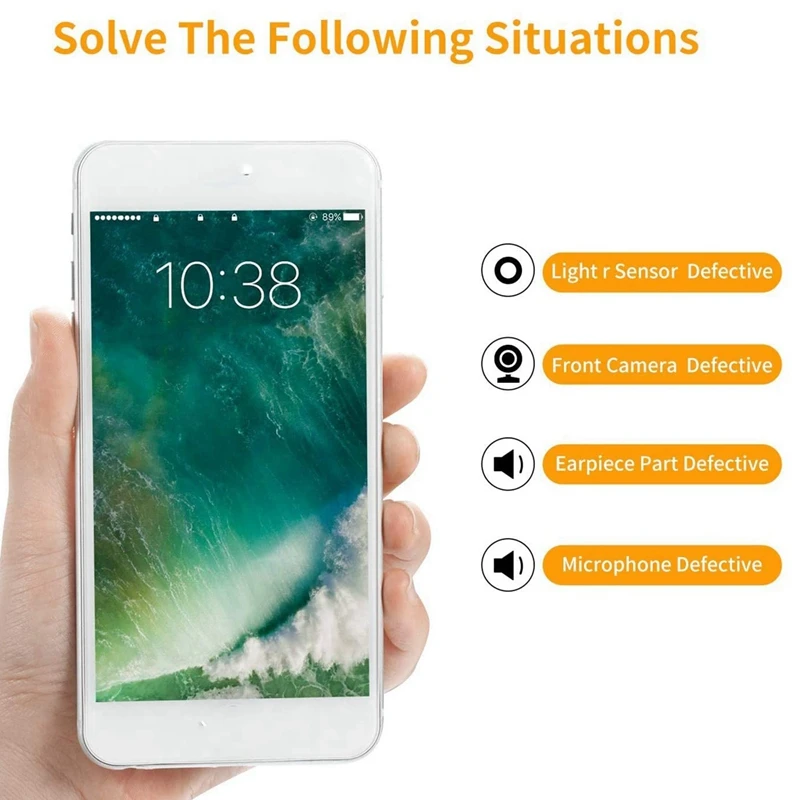 Hot TTKK Front Facing Camera Proximity Light Sensor Cable Ribbon Assembly Replacement For Iphone 8 With Repair Tools