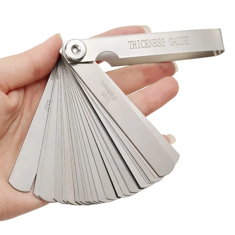 Spessimetro in acciaio inossidabile Spessimetro Spessimetro Spessimetro Strumento di misurazione dello spazio imperiale metrico universale Misurazione dell'hardware del tubo