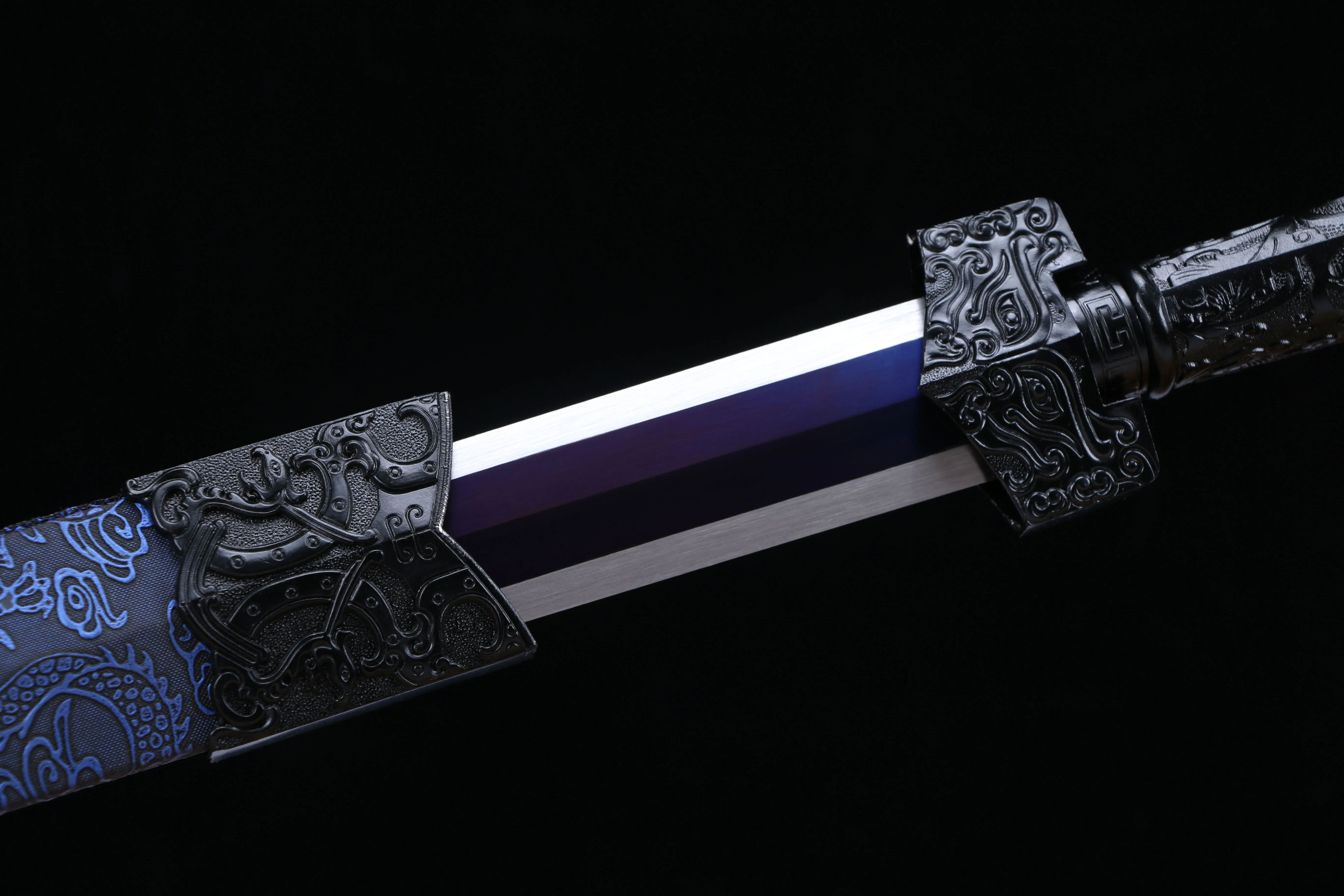 108 cm Medieval blue free sword katana full tang True Steel Templar Knight samurai sword Battle Preparation Ninja Kung Fu Martia