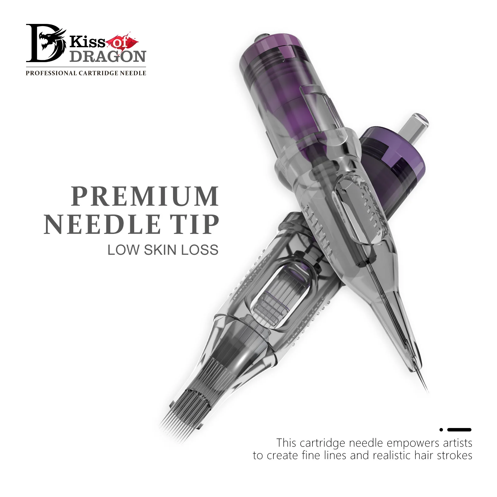 

20PCS RL RM Tattoo Cartridge Needles 0.35mm Long Taper 304 Stainless Steel Anti-Backflow Disposable Tattoo Needle Cartridges