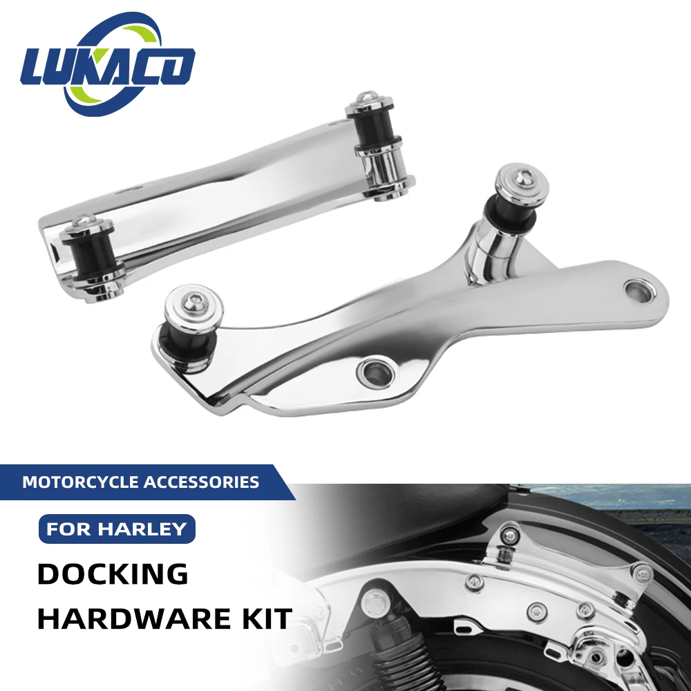 

Motorcycle Chrome Docking Hardware Kit Motocross Accessories For Harley Touring 2014-2022 Road King FLHR Street Glide FLHX CVO