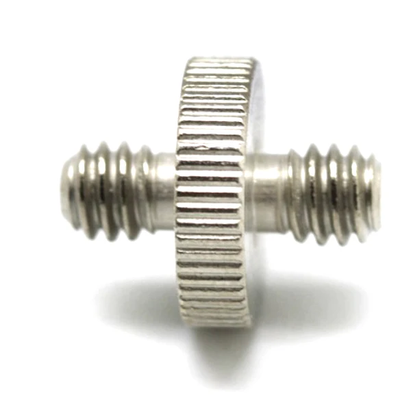 

2Pcs 1 4 Male to 1 4 Male Screw Adapters Chrome-Plated Steel for Camera Flash Trigger Tripod Mount 1/4" to 1/4" Screw