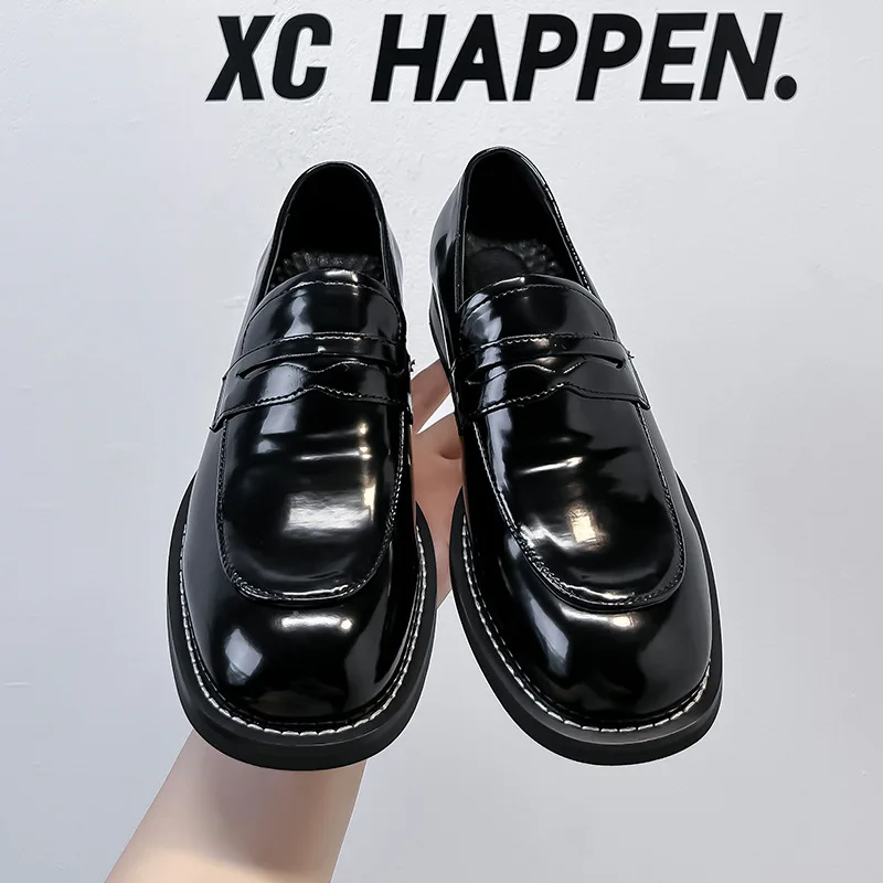 

Мужские кожаные туфли 2026: деловые, повседневные, ручной работы, класса люкс, для свадьбы, лоферы, размеры 38-44