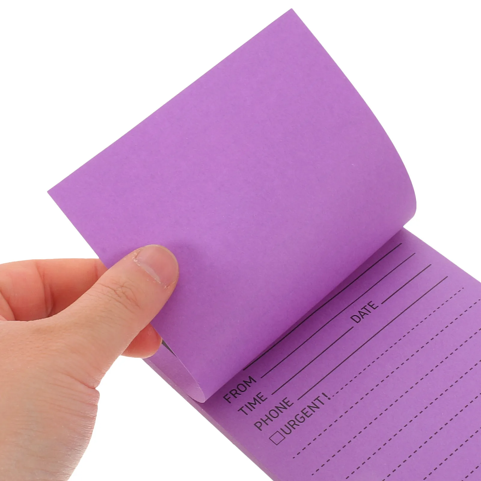8Pcs Sticky Notepads Neon Color Telephone Message Pads Small 4x5 Inch Self Adhesive Note Paper for Office Work Calls