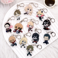 Anime Characters Angels of Death Cute Acrylic Keychain Accessories Bag Charm Creative Backpack Pendant Keyring Gifts For Friends