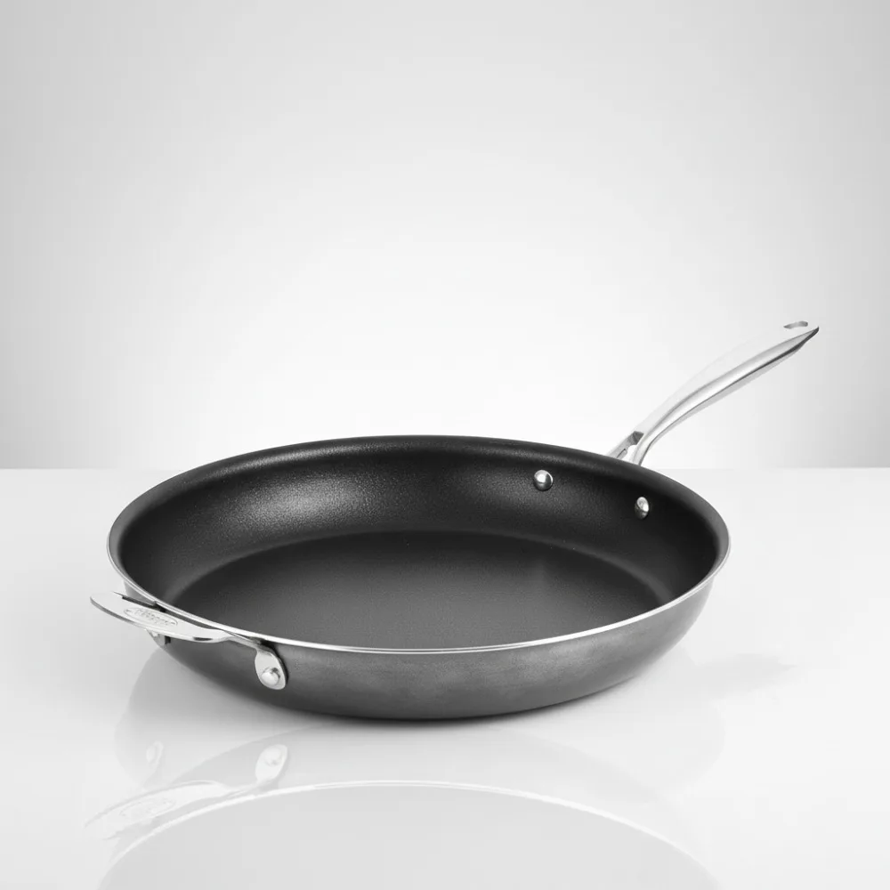 

14 Inch Large Non Stick Frying Pan, Family Size Skillet for Eggs & Omelette, Oven Safe to 550°F, Dishwasher Safe