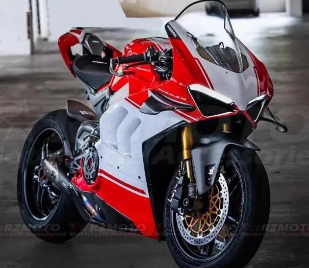 

Новый яркий комплект для мотоцикла ABS, подходит для Ducati PANIGALE V4 V4s 2020 2021 2022 20 21 22, кузов красного и белого цвета на заказ