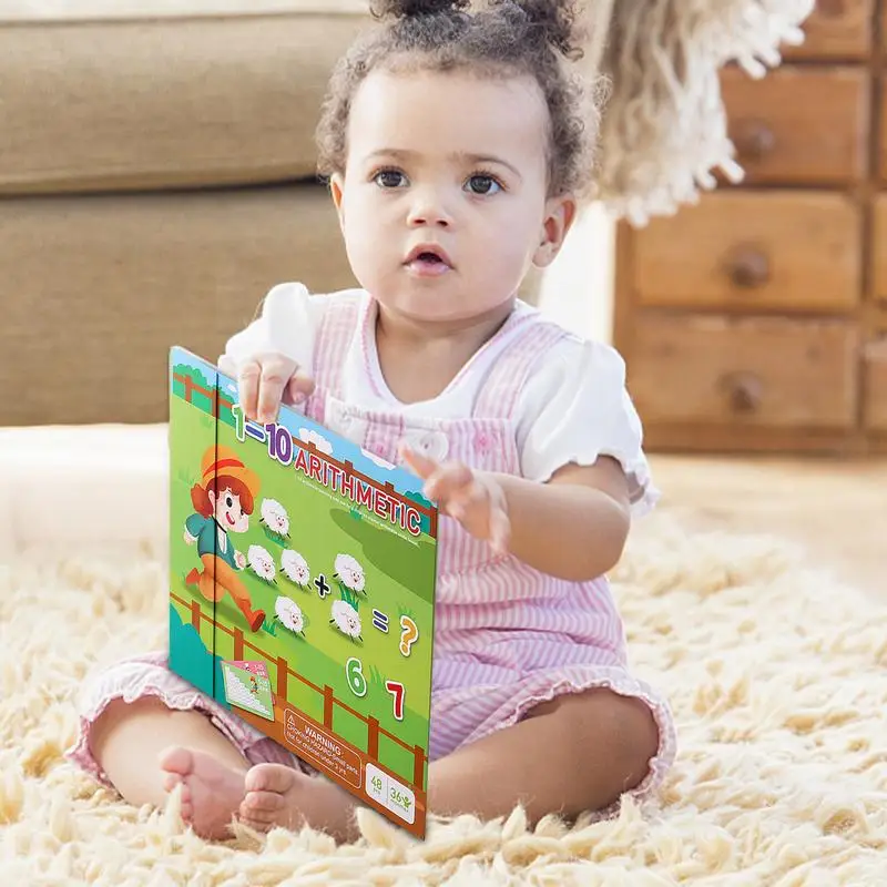 Pädagogisches Mathe-Spielzeug, Vorschul-Lernspielzeug zum Zählen, 2-in-1 Montessori-Materialien, pädagogisches Lernspielzeug für Kinder