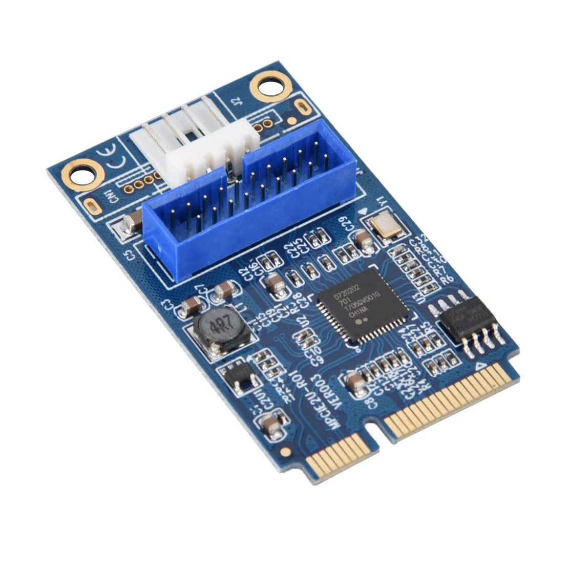 

Motherboard Mini PCI Express to Dual USB 3.0 19-pin Expansion Card Adapter PCI-E to 2 ports USB 3.0 SATA Adapter