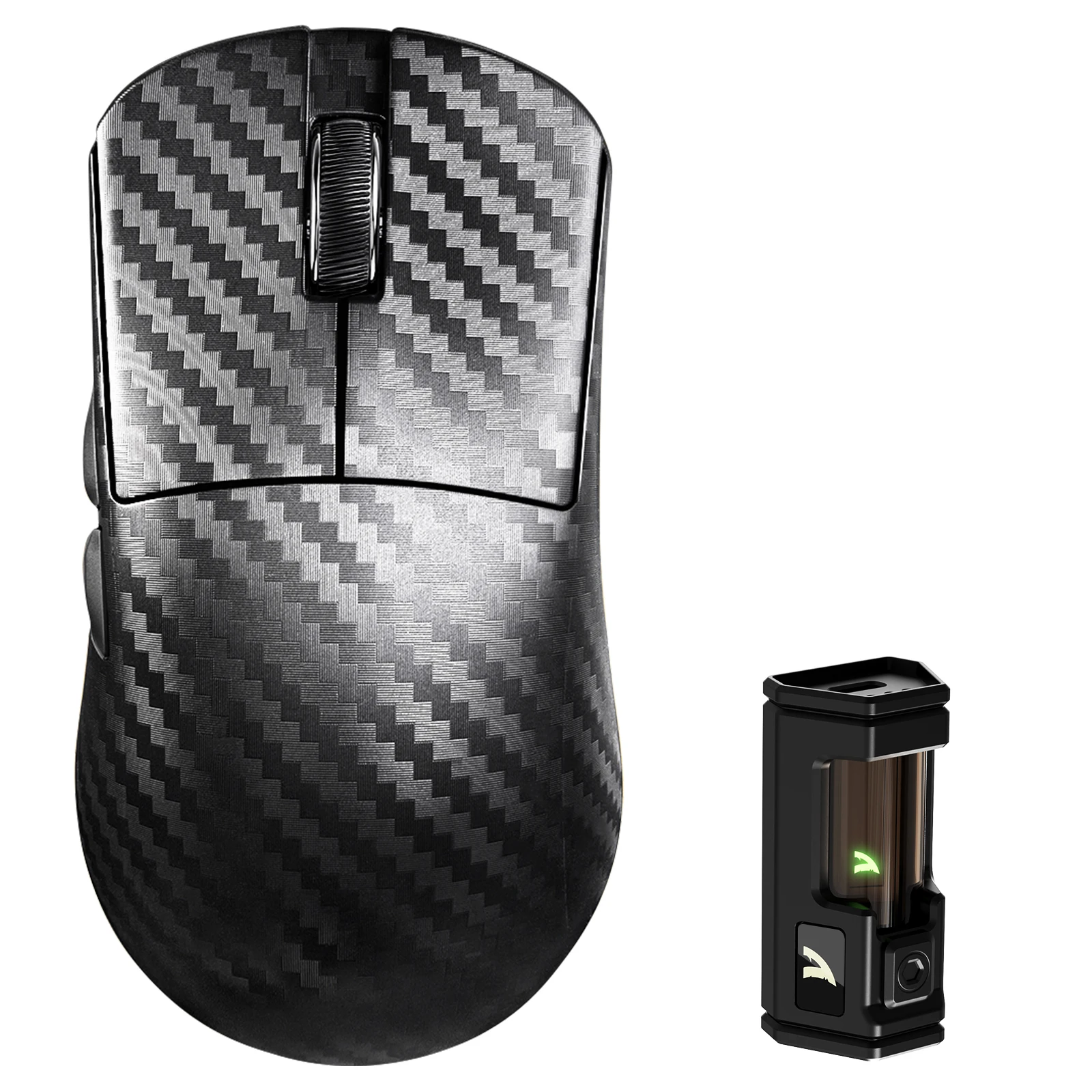 ATTACK SHARK R11 ULTRA 49g Carbon Fiber 8000Hz Wireless Gaming Mouse, 42000 DPI, 20000 FPS, PAW3950MAX, Nordic 52840 Chip