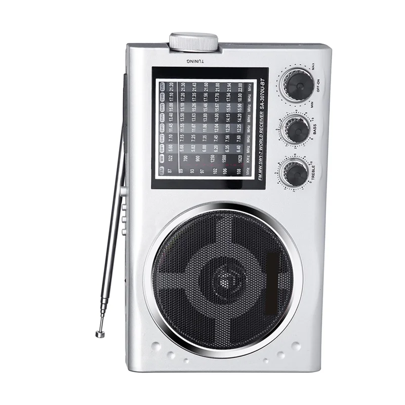 

ABMF-New Radio EC3070BT FM Old-Fashioned Card With SW Mp3 Radio Bluetooth FM AM Adjustable Band Radio