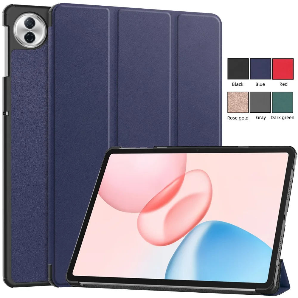 

Чехол для Huawei Honor Pad 10 12,1 дюйма 2025 HEY3-W00 HEY3-W10, тройной складной чехол-подставка из искусственной кожи с автоматическим пробуждением # РН