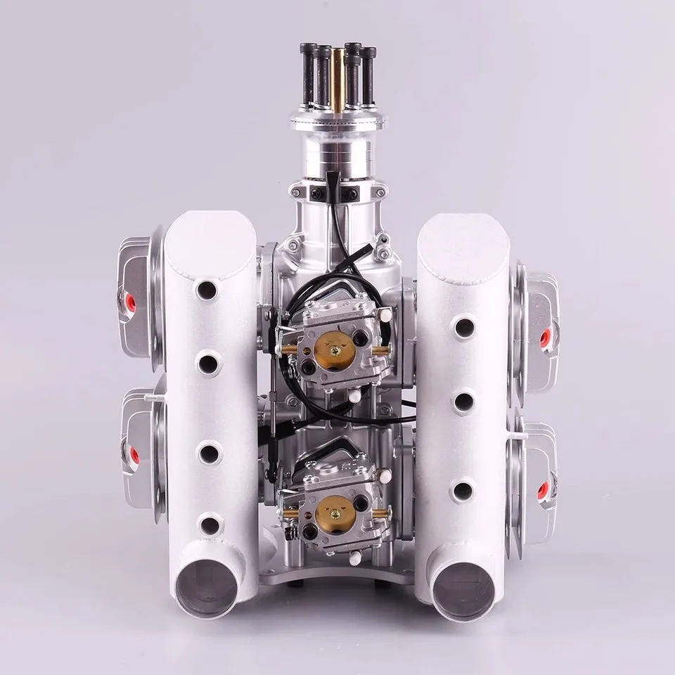 Original DLE222 Four Cylinder Two-stroke DLE 222CC / Petrol Engine Kit for RC Model Airplane Fixed-wing