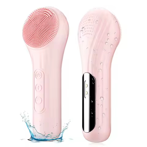 Sonic Waterproof Facial Cleansing Brush Rechargeable Scrubber Exfoliating Vibrating Deep Clean Face Cleaner Skin Care Tool