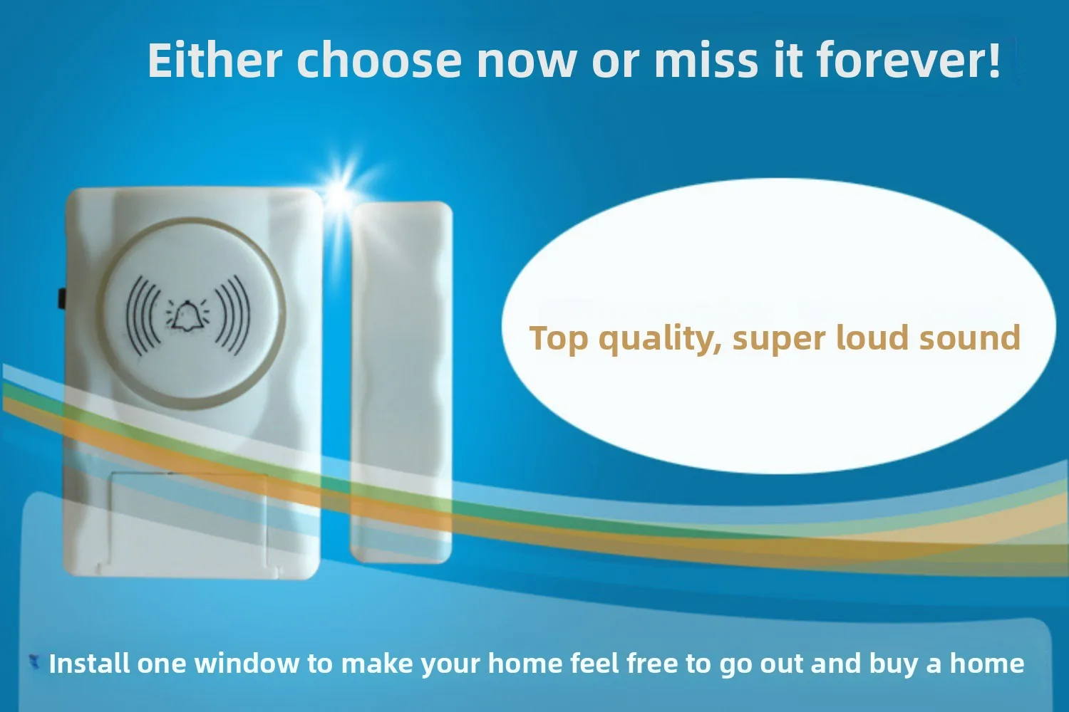 New Door Window Alarm 120dB Loud Magnetic Sensor  Home Office Security Easy Install Anti Theft Alert  Drawers Cabinets Durable