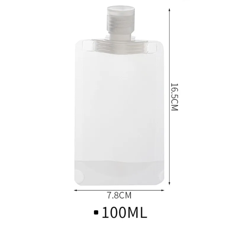 Saco de recarga de viagem para cosméticos, loção, gel de banho, shampooTrip portátil pequeno limpador facial, garrafa de recarga descartável # 3072