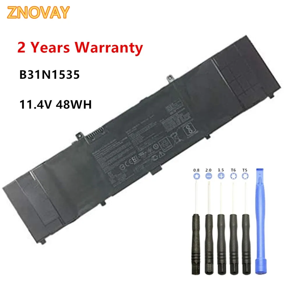 

ZNOVAY B31N1535 Laptop Battery For ASUS ZenBook UX310 UX310UA UX310UQ UX410 UX410U UX410UA UX410UQ U4000U U400UQ RX310U 4210mAh