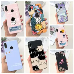 For Huawei P20 lite NE-TL00 Case Cute Astronaut Cat Soft Silicone Back Cover For Huawei P 20 Lite P30 lite Bumper Phone Case